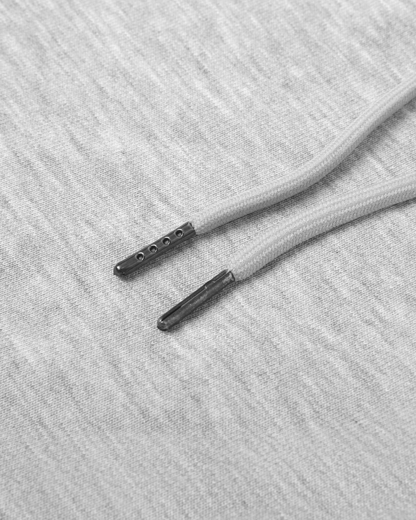 Close-up of the adjustable drawstring detail on the Everyday Straight Leg Sweatpants in Flower Gray