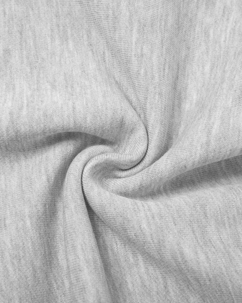 Detailed view of the premium knit texture on the Everyday Straight Leg Sweatpants in Flower Gray