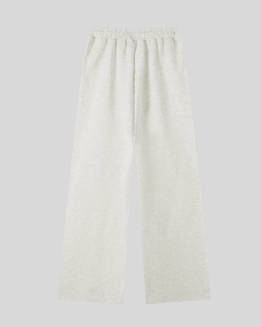 Everyday Straight Leg Sweatpants in Oat Gray back view showcasing the relaxed straight-leg fit