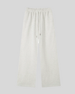 Everyday Straight Leg Sweatpants in Oat Gray front view featuring a relaxed straight-leg silhouette and adjustable drawstring waist