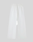 Everyday Straight Leg Sweatpants in White back view showcasing the relaxed straight-leg fit