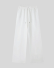 Everyday Straight Leg Sweatpants in White front view featuring a relaxed straight-leg silhouette and adjustable drawstring waist