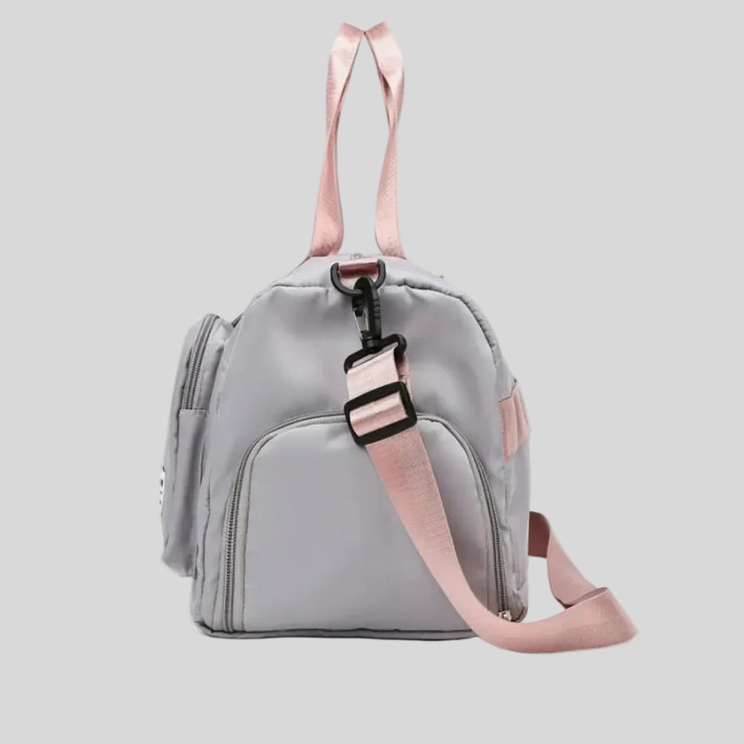 Side view of FlowHold Carry Bag showing depth and structured shape