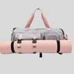 FlowHold Carry Bag showing front straps designed to hold a yoga mat