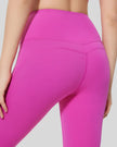 Closeup of FlowLine Core Legging back fit and fabric texture