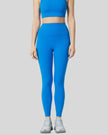 FlowLine Core Legging in blue with seamless high-waist fit, front view