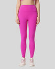 FlowLine Core Legging in fuchsia pink with seamless high-waist fit, front view