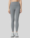 FlowLine Core Legging in gray with seamless high-waist fit, front view