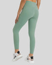 Back view of Athlesi FlowLine Core legging in gum leaf