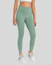 Athlesi FlowLine Core legging in gum leaf, front view