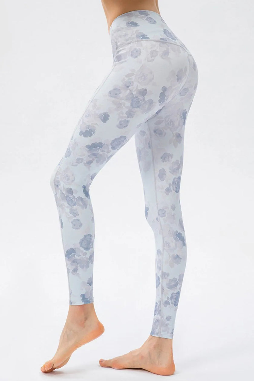 Back angle view of white FlowLine Core Legging with smooth seamless design
