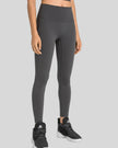 Body-hugging silhouette of FlowLine Hold Legging in Dark Gray - Athlesi
