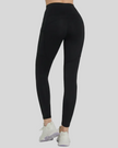 Black Flowline Hold Pocket leggings worn by a woman on a gray background