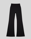 FormLine Flare Leggings in black, flatlay front view, high-waisted flared silhouette