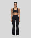 FormLine Flare Leggings full body front view styled on model, high-waisted flared silhouette