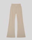 FormLine Flare Leggings in khaki ash, flatlay back view, high-waisted fit with flared leg