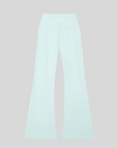 FormLine Flare Leggings in light blue, flatlay back view, high-waisted fit with flared leg