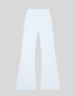 FormLine Flare Leggings in sky blue, flatlay front view, high-waisted flared silhouette