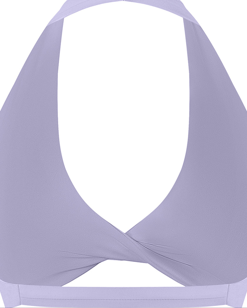 Close-up of FormLine halter sports bra back structure