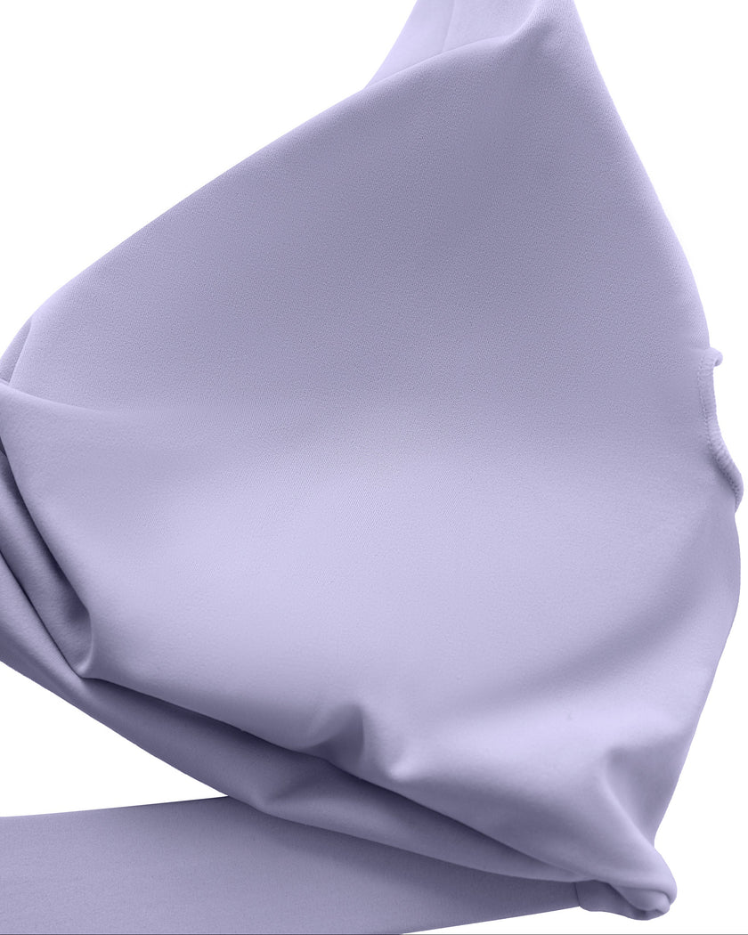 Close-up of removable chest padding inside FormLine halter sports bra