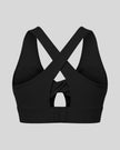 FormLine Twist Sports Bra in black back view