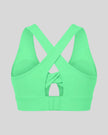 FormLine Twist Sports Bra in green back view