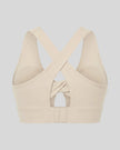 FormLine Twist Sports Bra in khaki back view