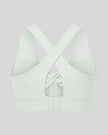 FormLine Twist Sports Bra in light gray back view
