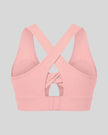 FormLine Twist Sports Bra in pink back view
