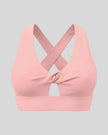 FormLine Twist Sports Bra in pink front view