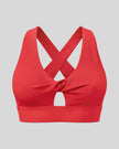 FormLine Twist Sports Bra in red front view