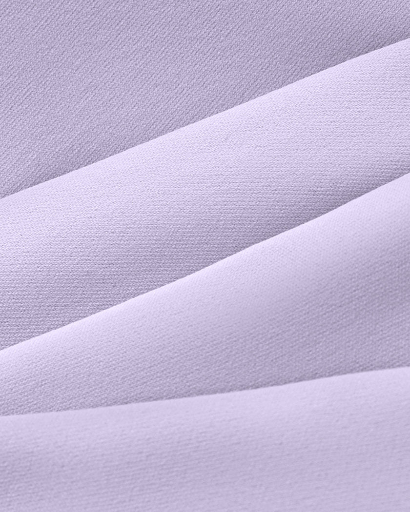 Close-up of smooth stretch fabric on FormLine wrap sports bra
