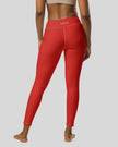 Tomato red leggings back view