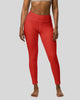 Tomato red leggings front view