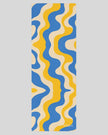 Cerulean swirl yoga mat full flatlay open Athlesi