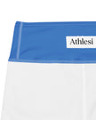 High waistband detail cerulean blue shorts