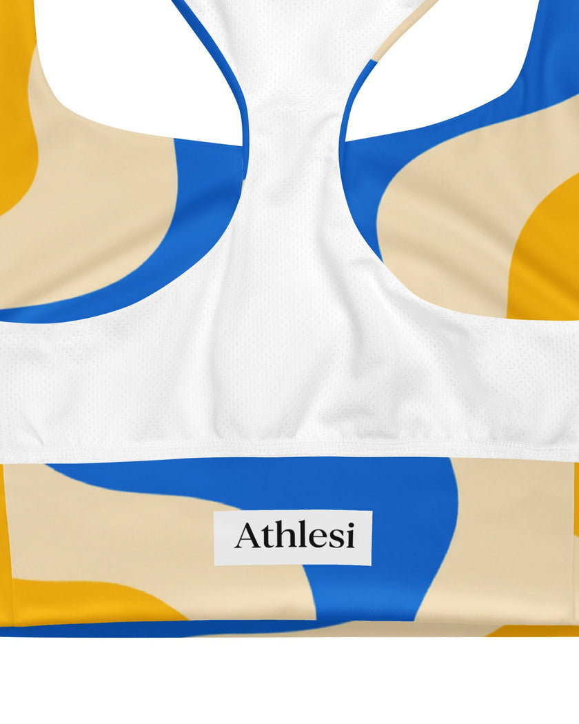 Interior lining sports bra cerulean swirl Athlesi