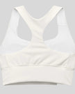 Cloud Dancer ivory sports bra back view Athlesi