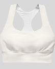 Cloud Dancer ivory sports bra front view Athlesi