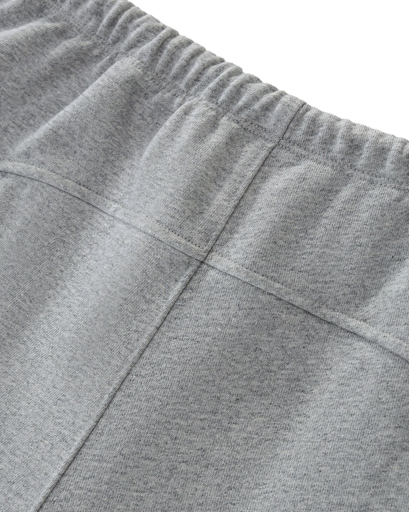 Close-up of the elastic back waistband on the Heritage Lounge Shorts in Flower Gray