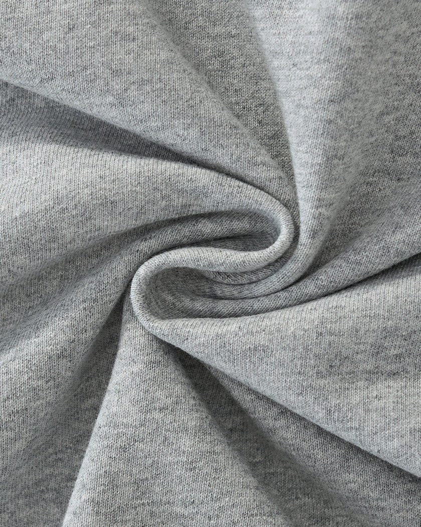 Detailed view of the soft textured fabric on the Heritage Lounge Shorts in Flower Gray