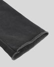 Close-up of the sleeve cuff on the Heritage Washed Hoodie in Dark Gray