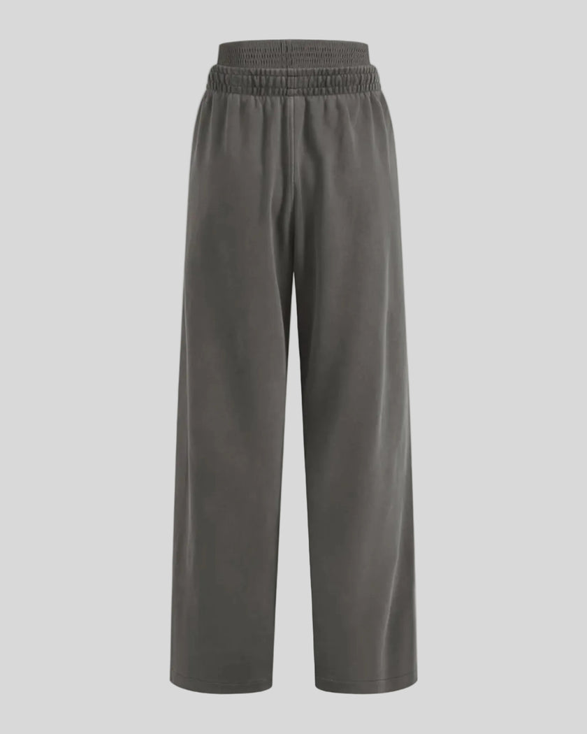 Heritage Washed Pants in Dark Gray back view showcasing the relaxed silhouette and vintage washed finish
