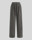 Heritage Washed Pants in Dark Gray front view featuring a relaxed straight-leg fit and double waistband