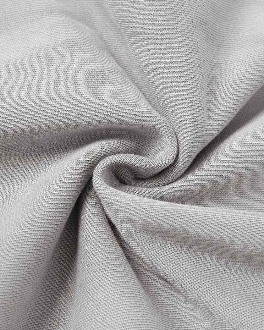 Detailed view of the cotton texture and vintage washed finish on the Heritage Washed Pants in Medium Gray