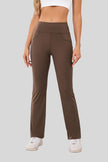 Athlesi MotionEase Everyday active pant in brown, front view