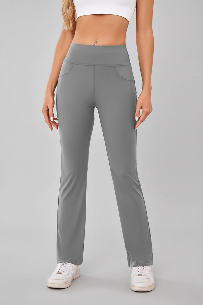 Athlesi MotionEase Everyday active pant in gray, front view