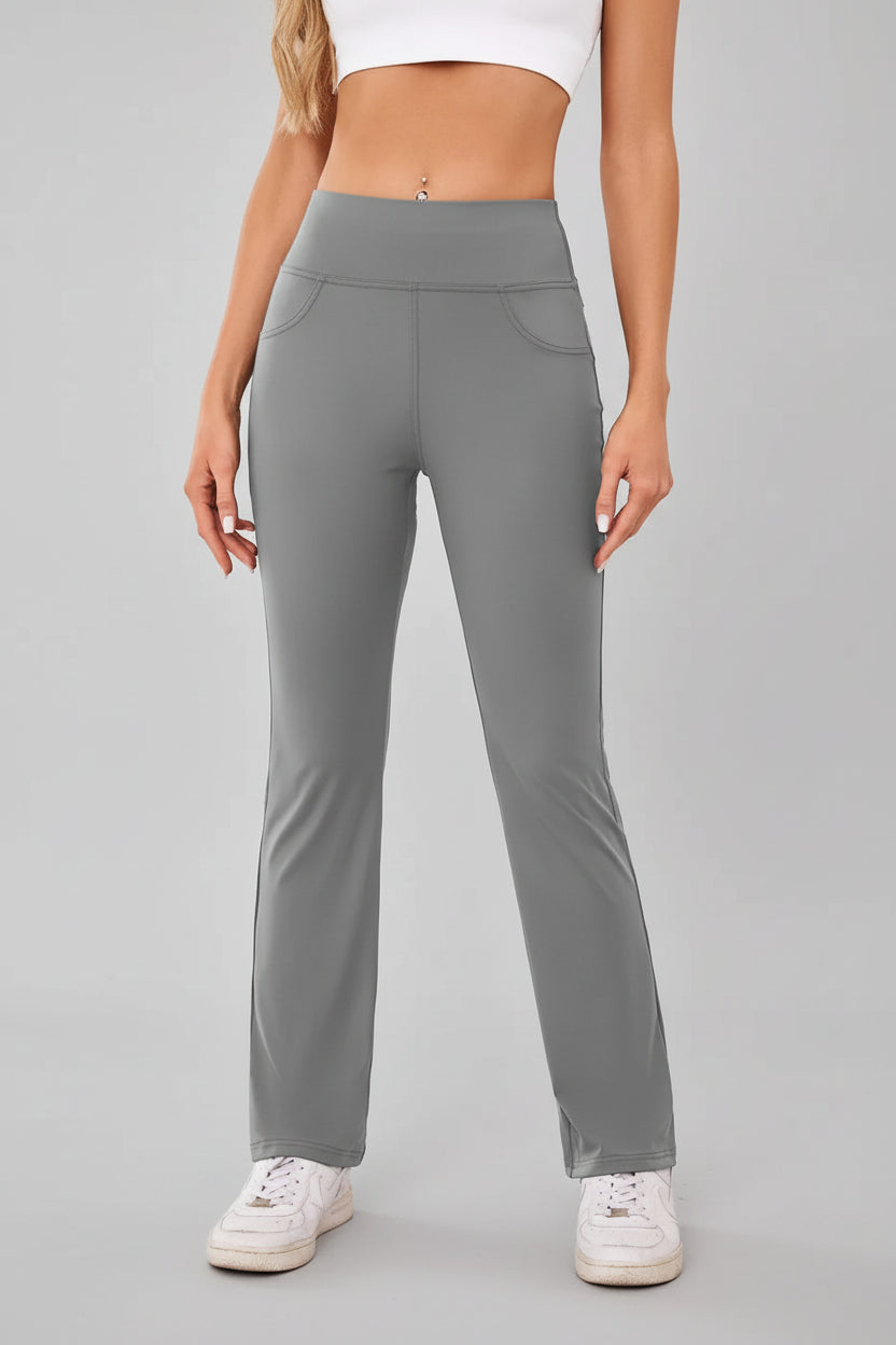 Athlesi MotionEase Everyday active pant in gray, front view