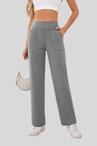 Athlesi MotionEase Relaxed active pant in gray, front view