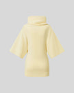 Muse Cowl Tunic in apricot with elongated silhouette back view